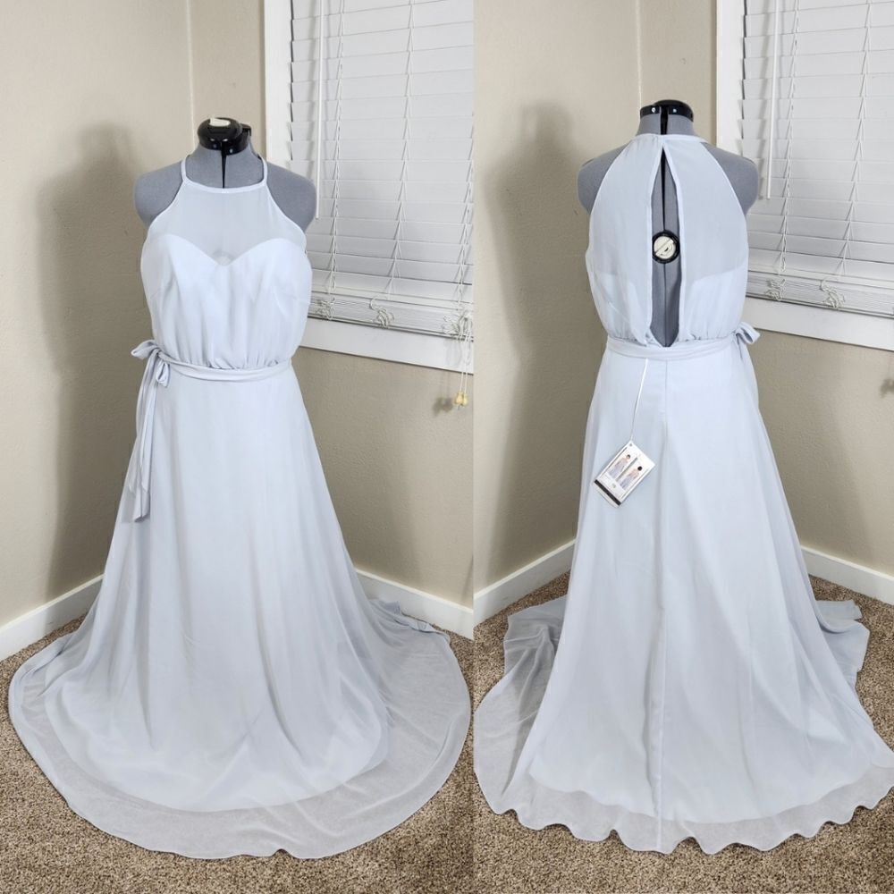 Sorella Vita Bridesmaid Dress Size 12 NWT - Modern High Neck Gown